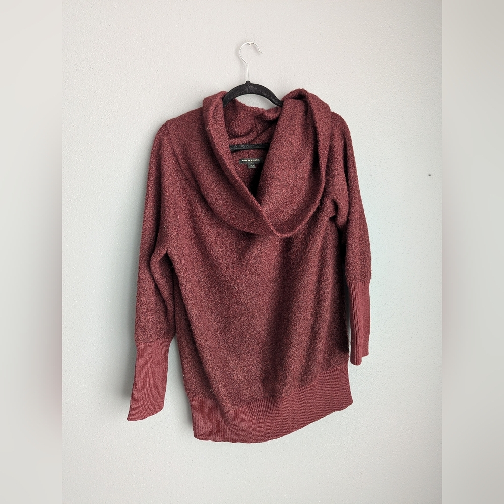 Banana Republic maroon cowl neck sweater women's size XL 22x32 x29 - 87